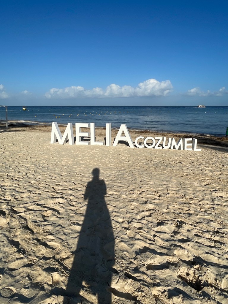 Late afternoon on the beach at the Melia Cozumel